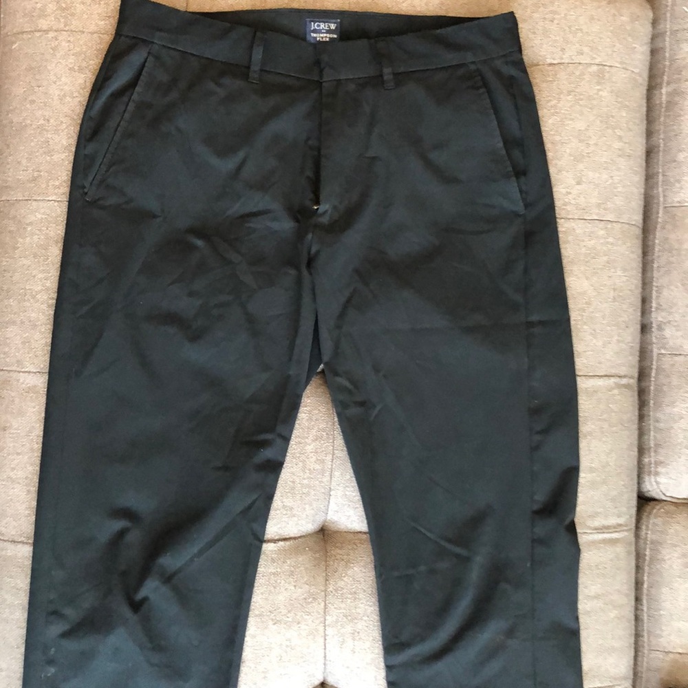 J.CREW THOMPSON FLEX Tapered Black Pant